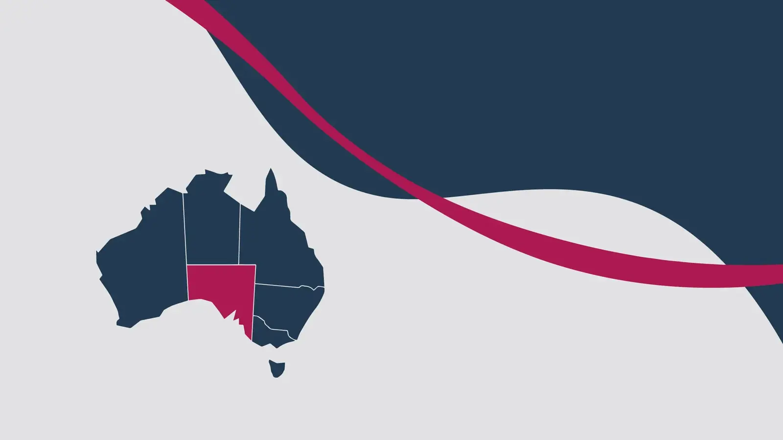 Map highlighting South Australia