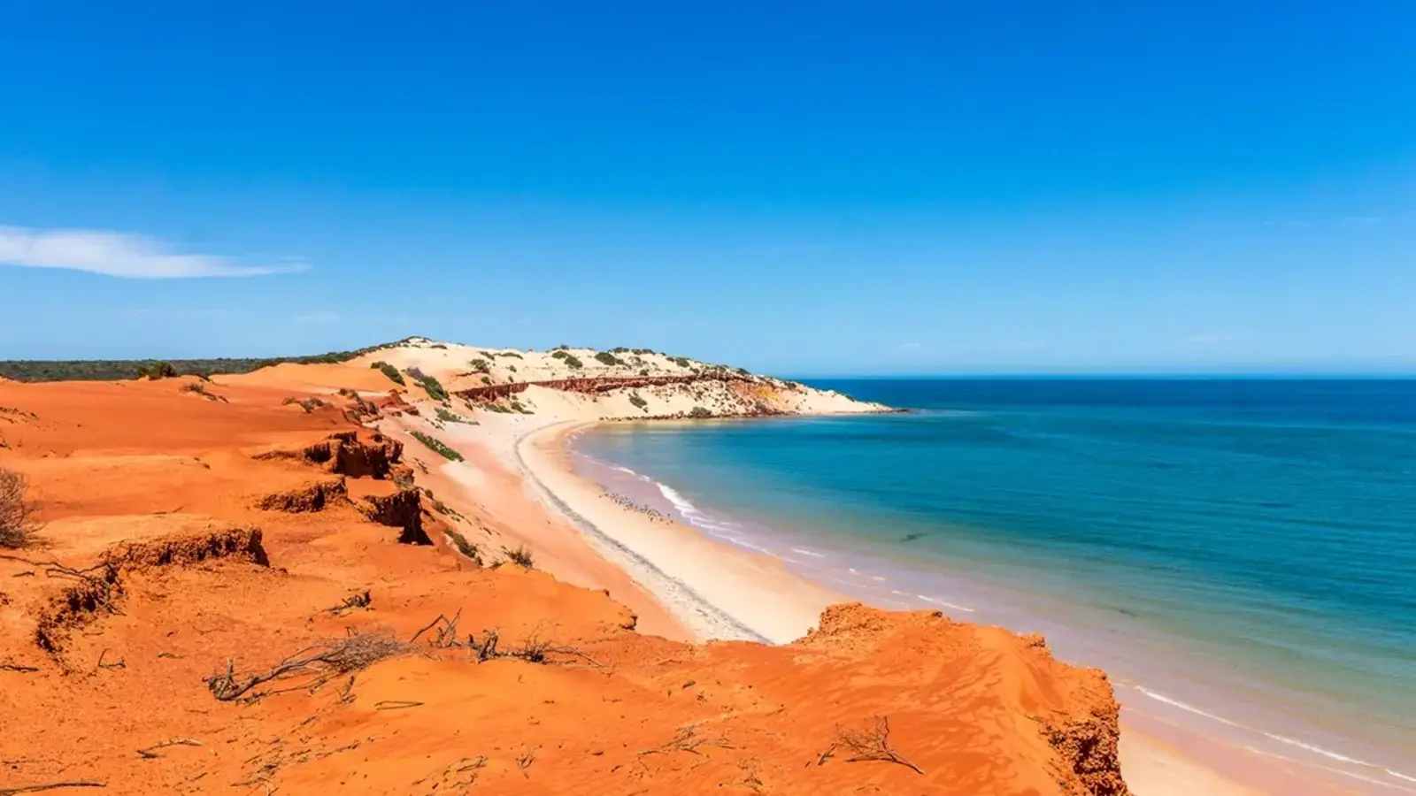 Image of a red beach in Western Australia