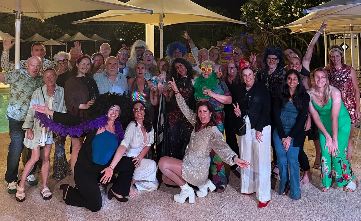 people wearing disco fashion