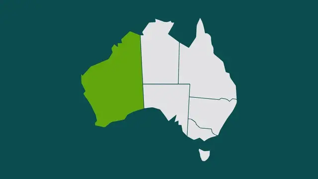 Graphic image of Western Australia