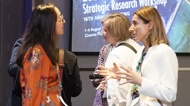 Attendees engage in discussions at the 2024 ANZCA CTN Strategic Research Workshop, fostering collaboration and innovation in clinical research.