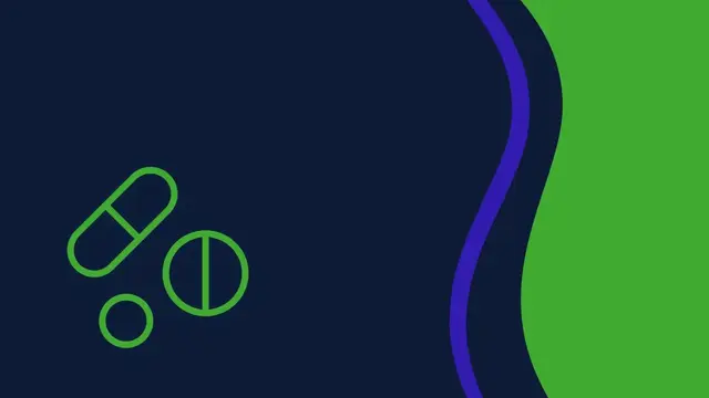 Graphic with pill icons