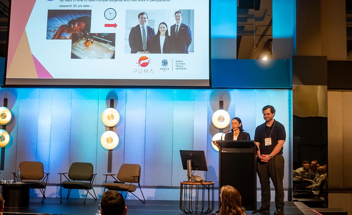 Paige Druce and Dr Luke Perry presenting at the CTN workshop