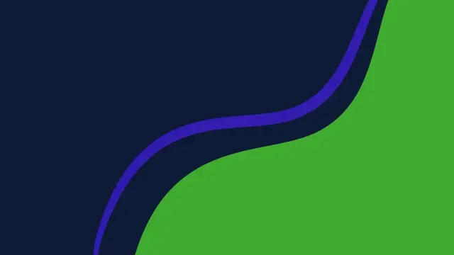 Green and blue graphic