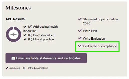 cert compliance