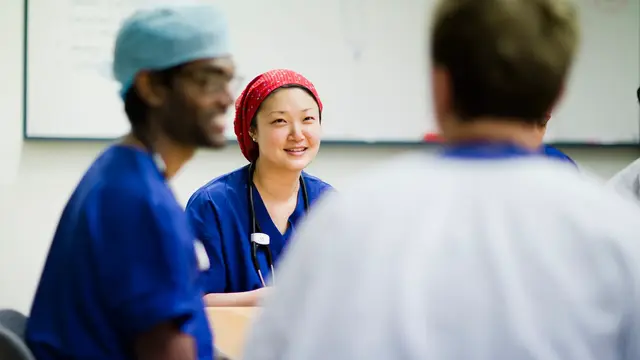 A group of doctor's in a meeting