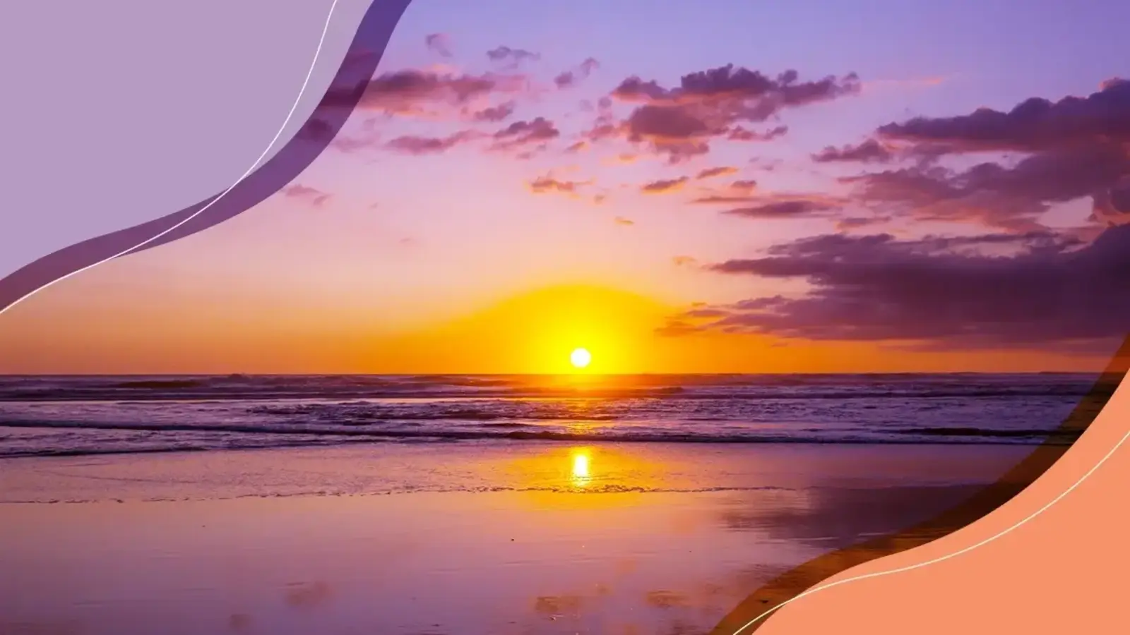 Image of a sunset at beach