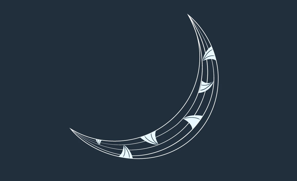 Puwerewere motif on navy background
